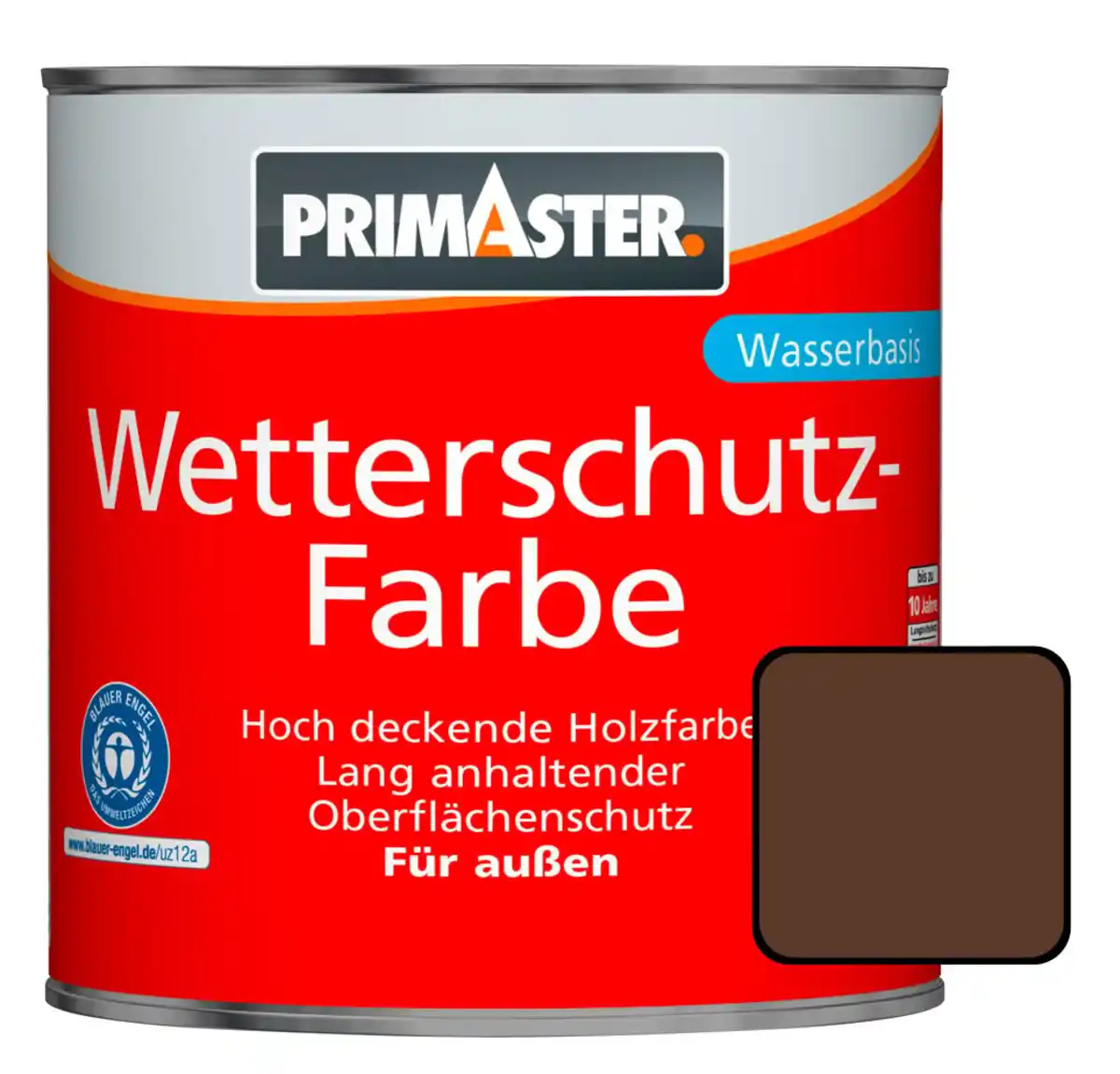 Bild 1 von Primaster Wetterschutzfarbe 2,5 L dunkelbraun