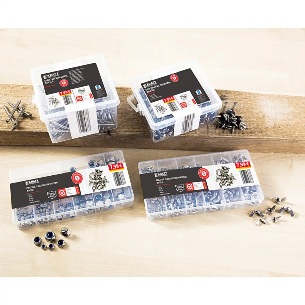 Bild 1 von Kraft Werkzeuge Edelstahl-Schrauben/ -Muttern