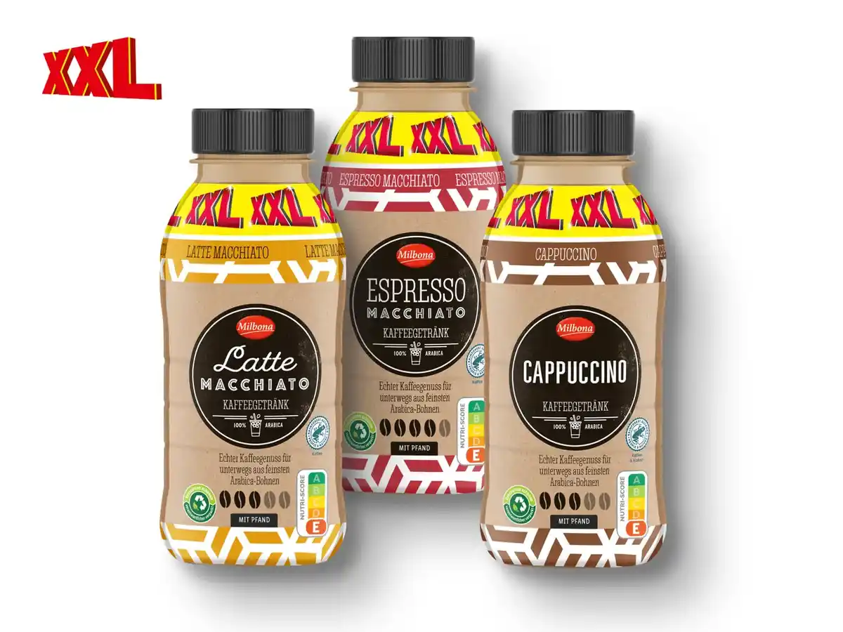 Bild 1 von Milbona Kaffeegetränk XXL,  380 ml