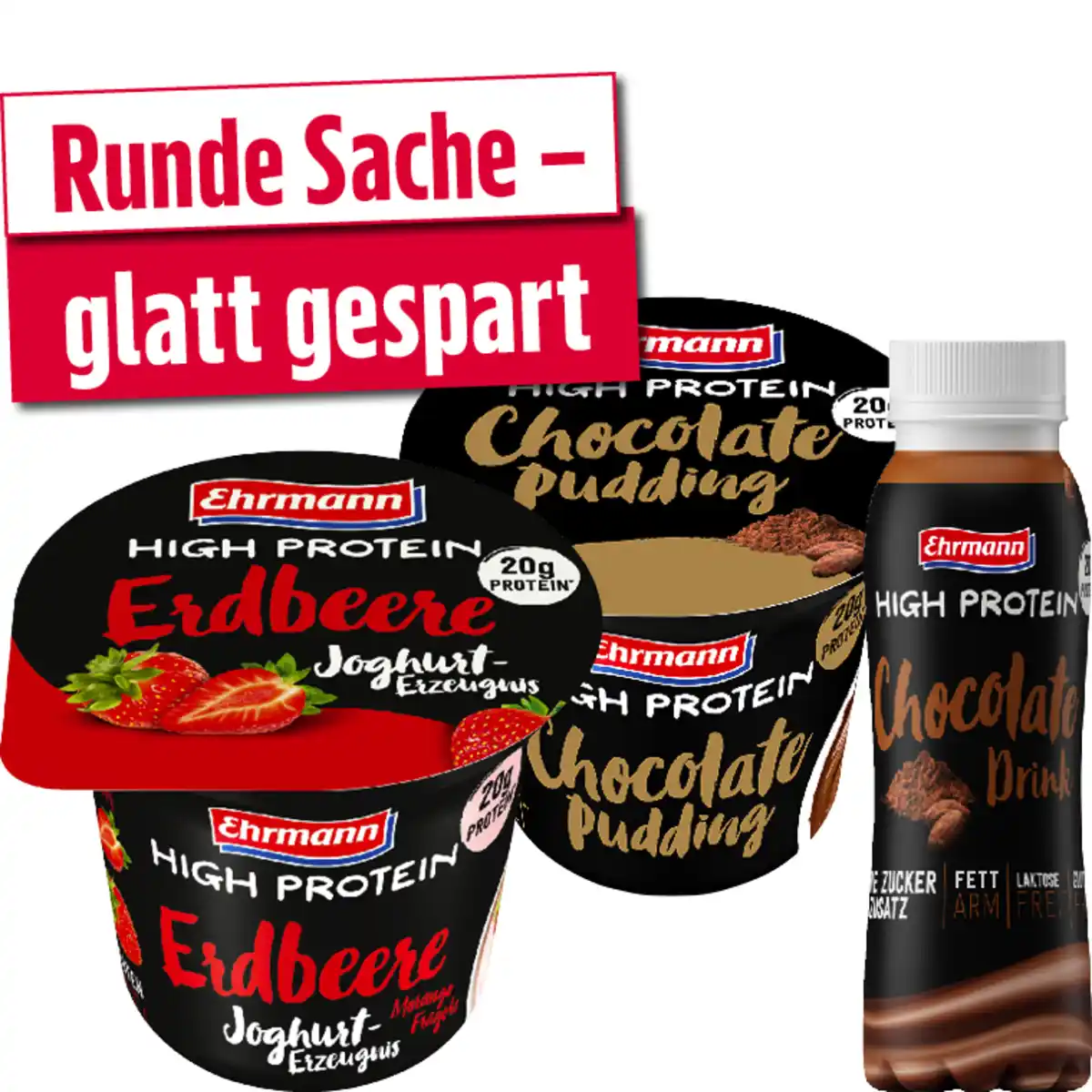 Bild 1 von Ehrmann High Protein Pudding, Joghurt oder Drink