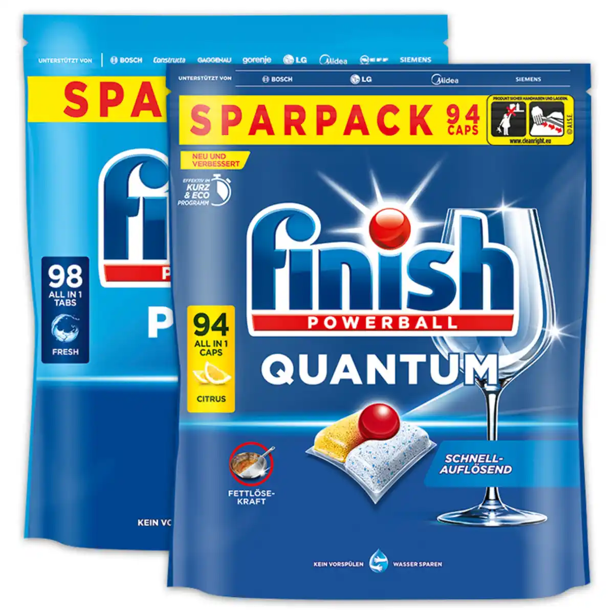 Bild 1 von Finish All in 1 Spülmaschinen Caps / Tabs