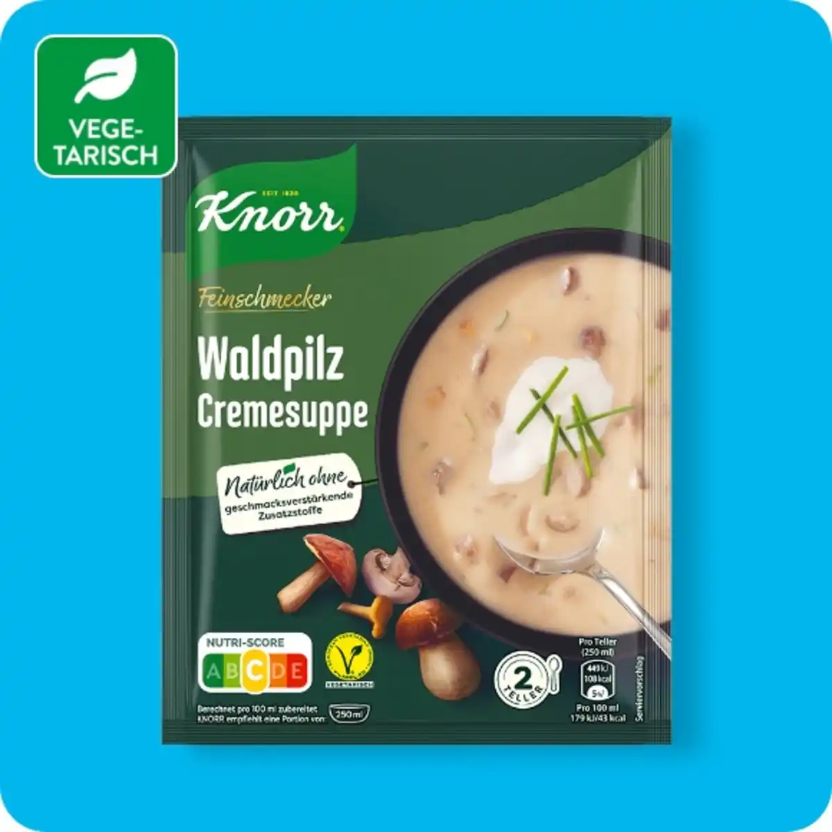 Bild 1 von KNORR®  Feinschmeckersuppe, Waldpilz-Cremesuppe oder Blumenkohl-Broccoli-Suppe
