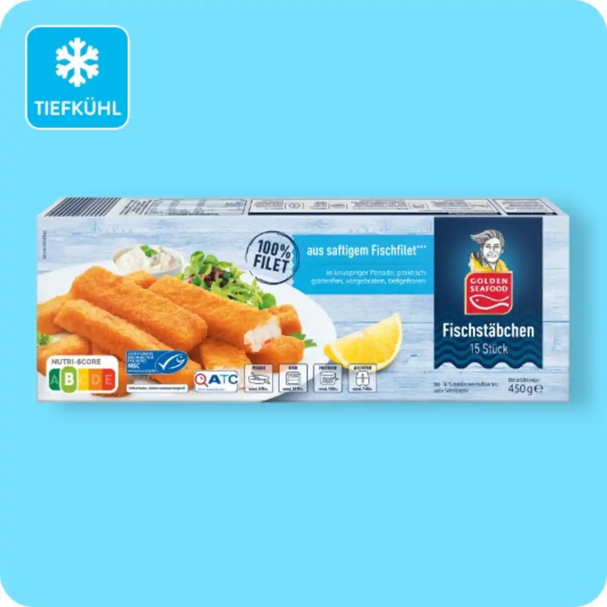 Bild 1 von GOLDEN SEAFOOD Fischstäbchen, MSC-zertifiziert⁶