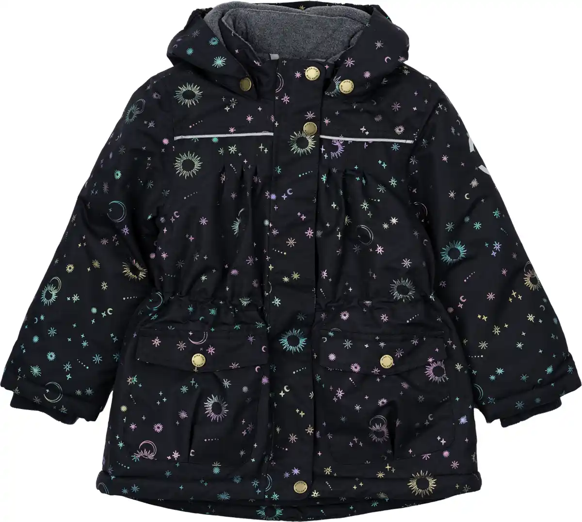 Bild 1 von Mikk-Line Winterjacke mit Sternen-Muster, blau, Gr. 110/116