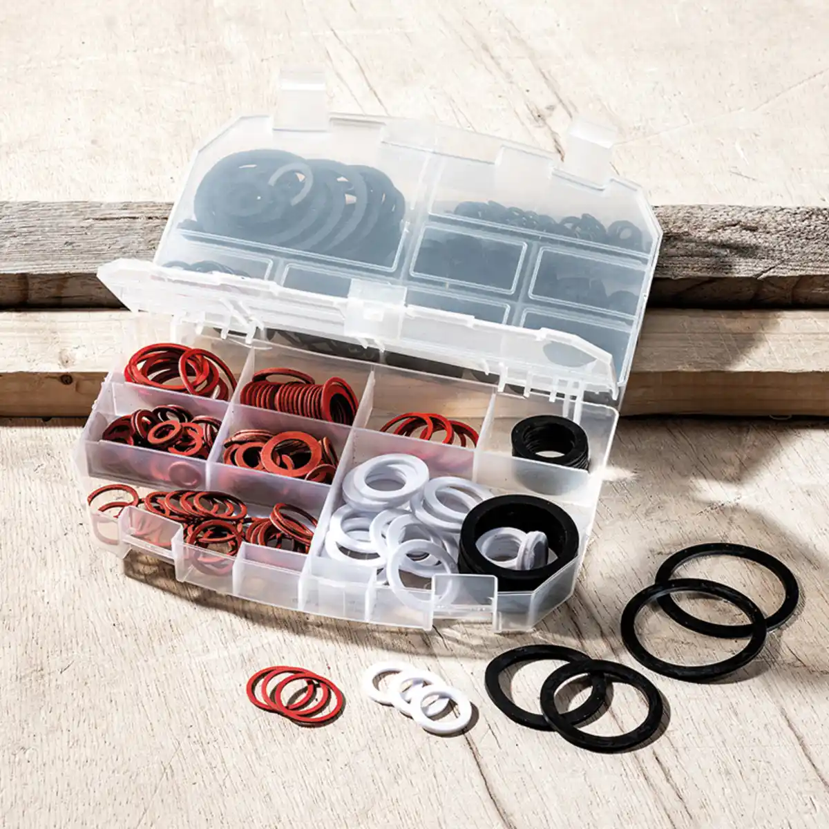 Bild 1 von Kraft Werkzeuge Dichtungssortiment 385-tlg.