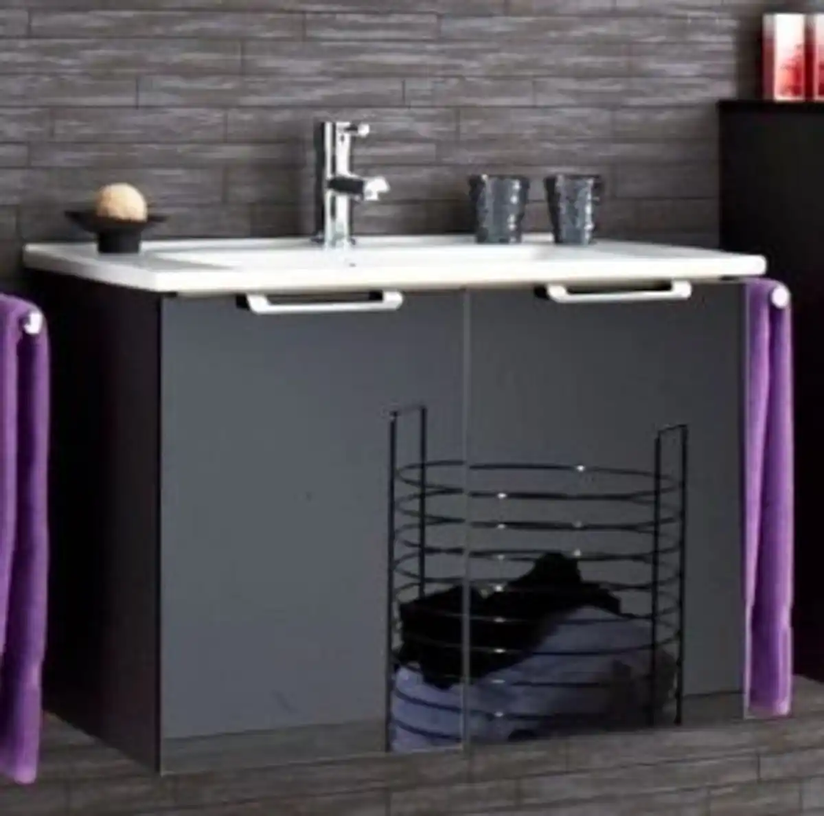 Bild 1 von Pelipal Waschbecken-Unterschrank München mit Keramikwaschtisch, 54 x 75 x 45 cm