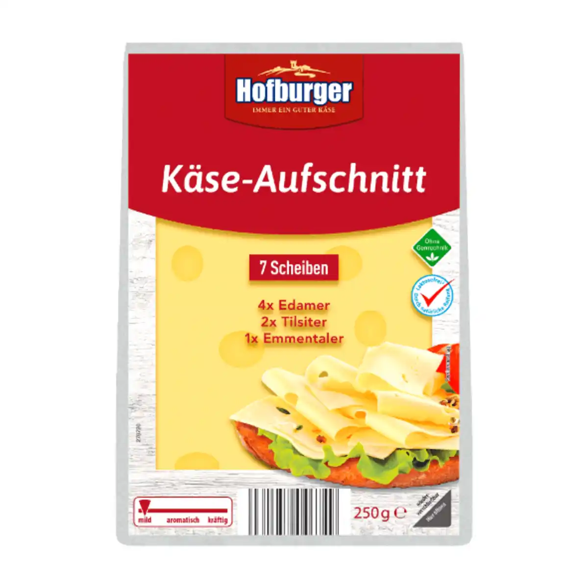 Bild 1 von HOFBURGER Käseaufschnitt 250g