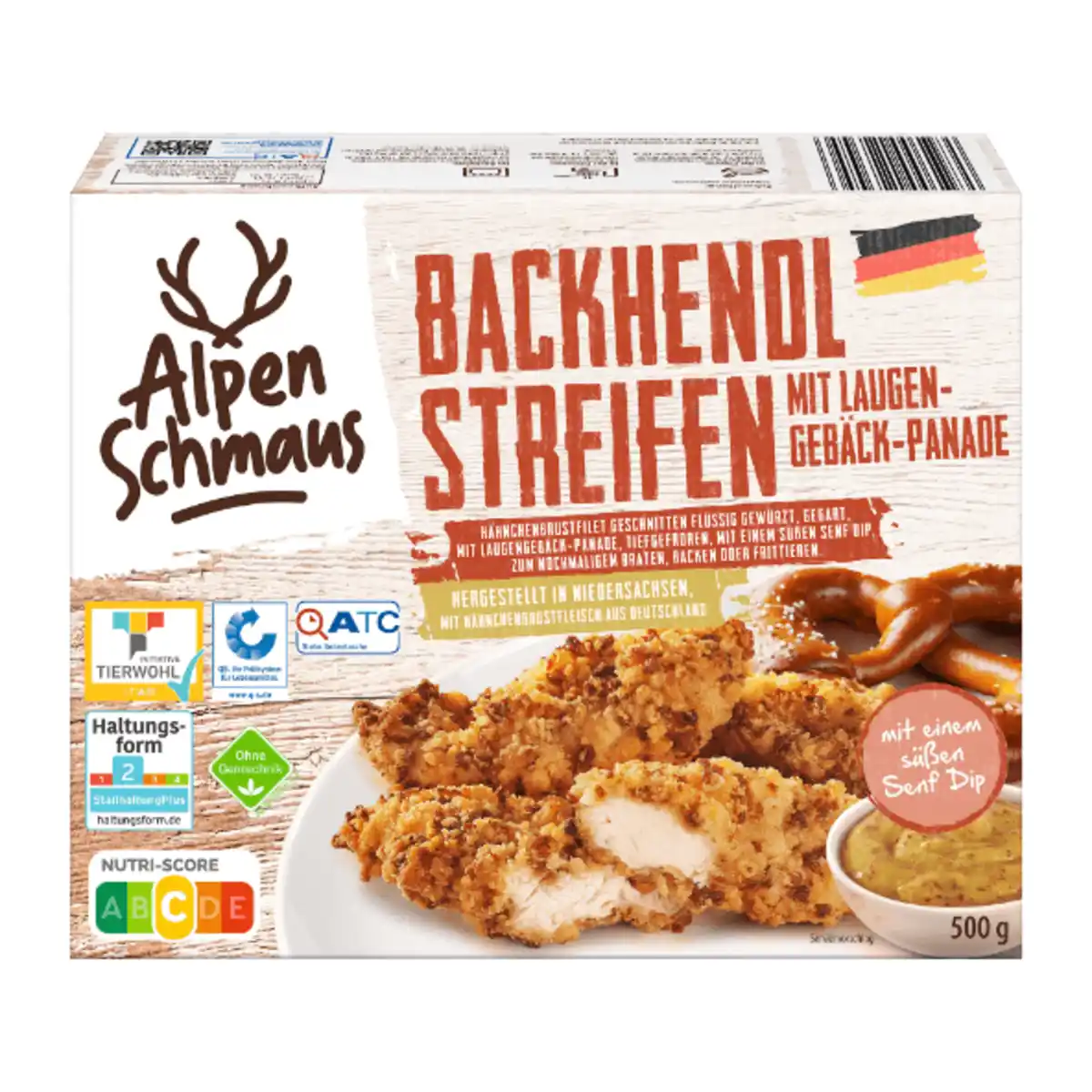 Bild 1 von ALPENSCHMAUS Backhendl-Streifen 500g