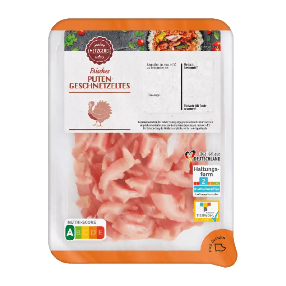 Bild 2 von MEINE METZGEREI Puten-Geschnetzeltes 400g