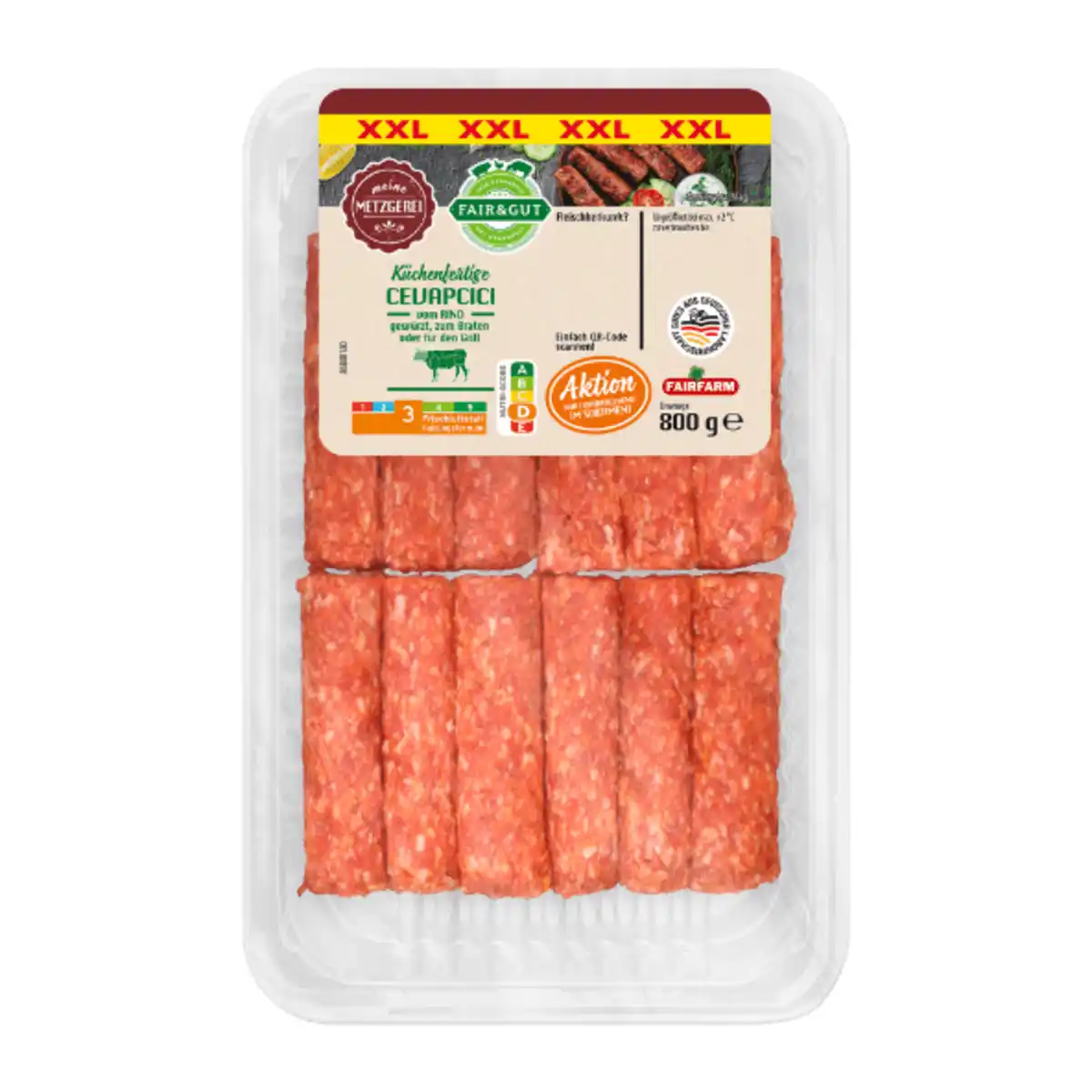 Bild 2 von FAIR & GUT Cevapcici XXL 800g
