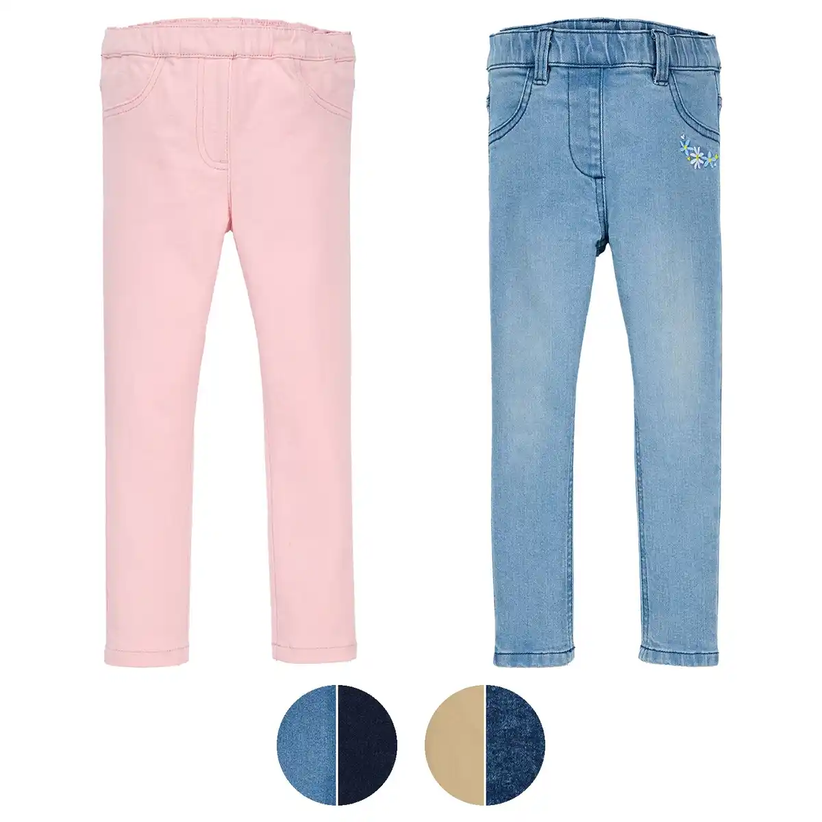 Bild 1 von LILY & DAN Kleinkinder-Hosen, farbig, 2er-Pack