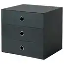 Bild 1 von PALLRA Minikommode mit 3 Schubladen, schwarz 33x26 cm