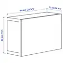Bild 3 von BESTÅ Regal mit Glastür, schwarzbraun/Sindvik Klarglas sbr 60x22x38 cm