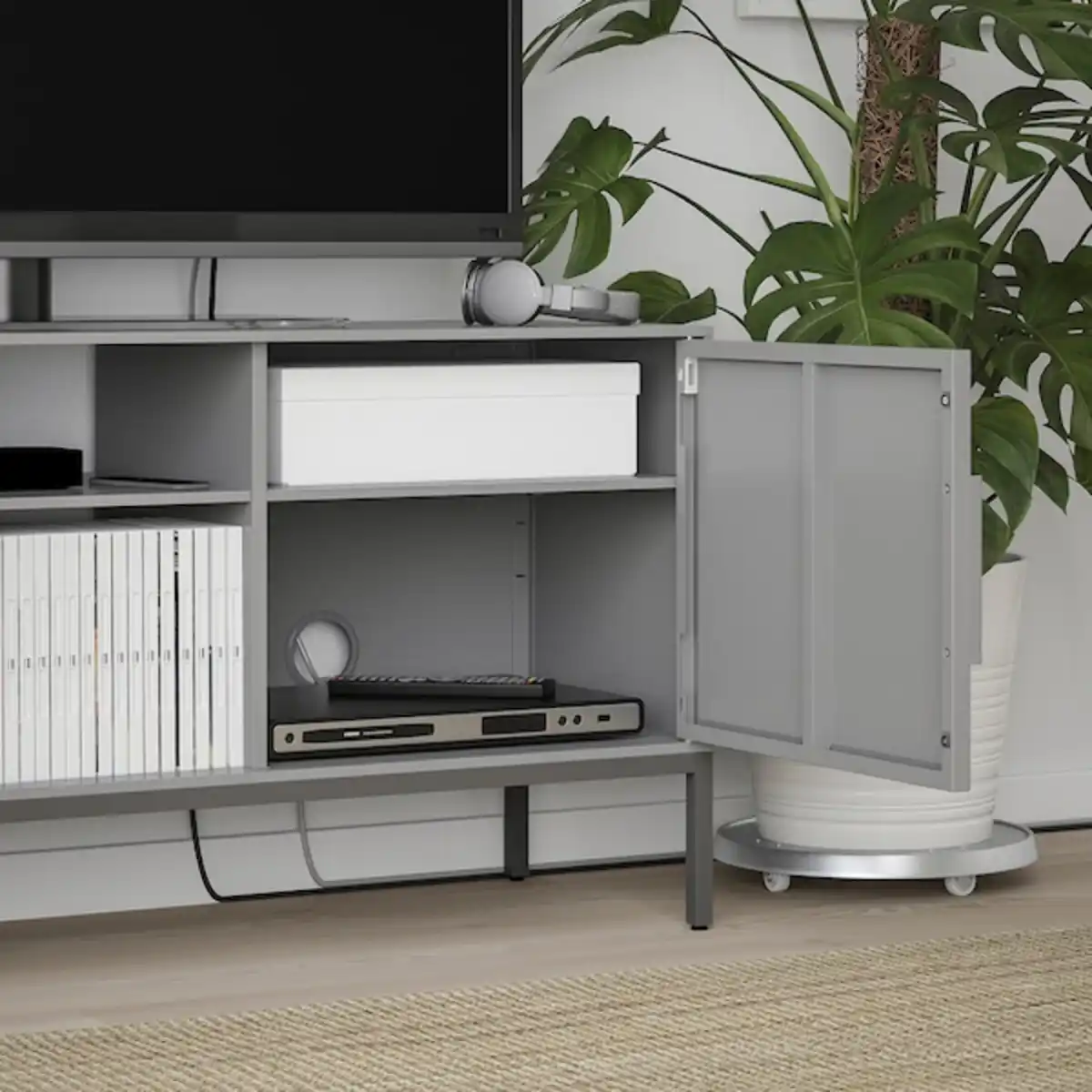 Bild 3 von TULLSTORP TV-Bank, grau 114x35x53 cm