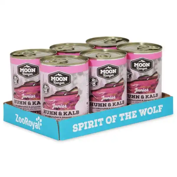 Bild 4 von MOON Ranger Junior Huhn & Kalb mit Süßkartoffeln & Johannisbeeren 6x400g