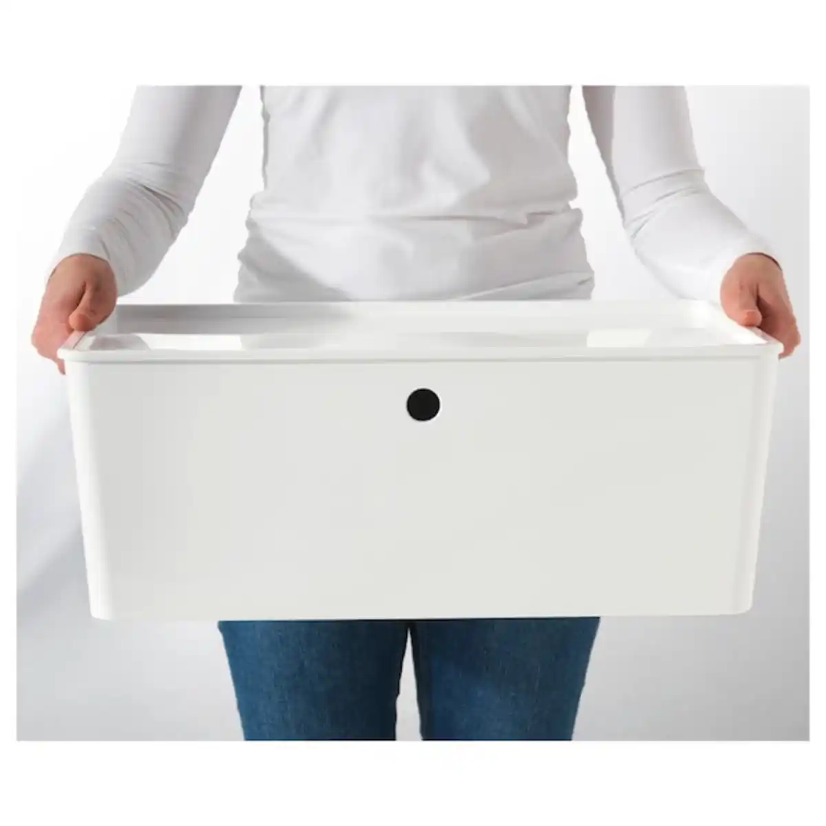 Bild 3 von KUGGIS Box mit Deckel, weiß 37x54x21 cm