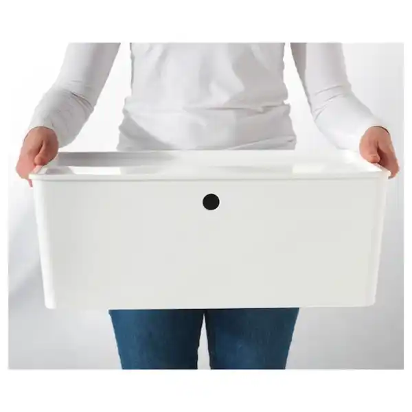 Bild 3 von KUGGIS Box mit Deckel, weiß 37x54x21 cm