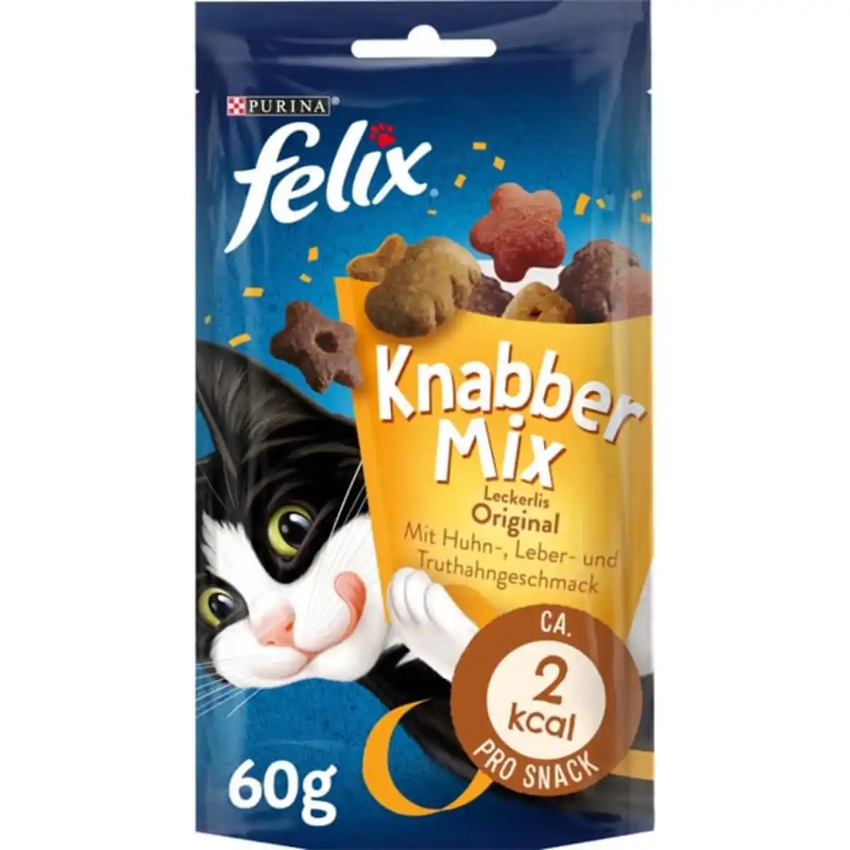 Bild 1 von FELIX KnabberMix Original Katzensnack bunter Mix 4x60g