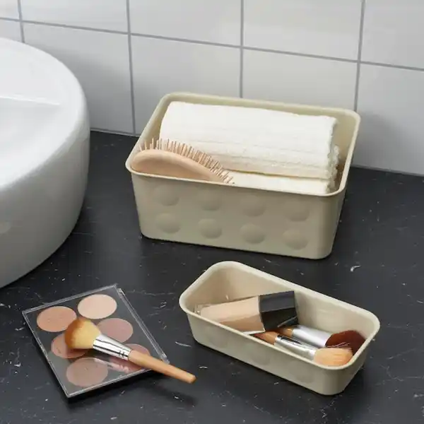 Bild 2 von NOJIG Sortierbox, Kunststoff/beige 10x20x5 cm