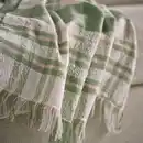 Bild 3 von BISKOPSMÖSSA Plaid, grün/elfenbeinweiß 130x170 cm