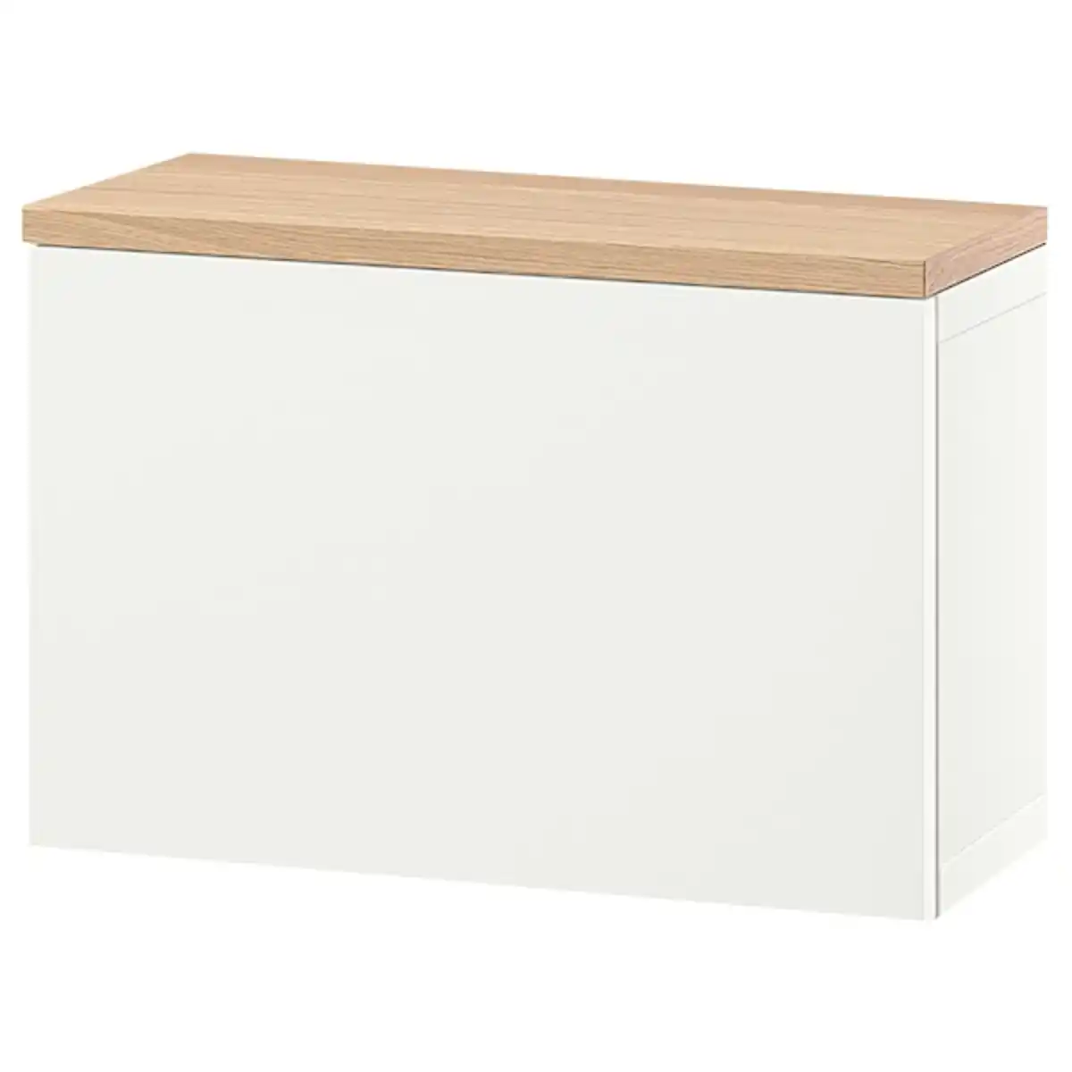 Bild 1 von BESTÅ Schrankkombination für Wandmontage, weiß Lappviken/Eichenfurnier 60x22x40 cm