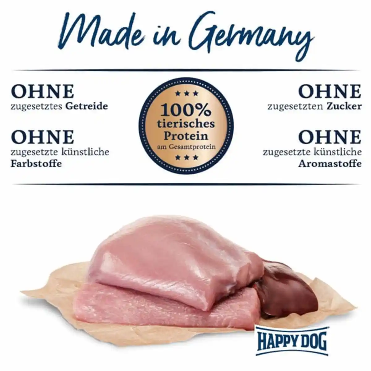 Bild 2 von Happy Dog Sensible Pure Sardinia (Ziege) 12x400g