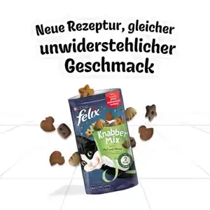 FELIX KnabberMix Hof & Wiese Katzensnack bunter Mix 4x60g