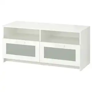 BRIMNES TV-Bank, weiß 120x41x53 cm