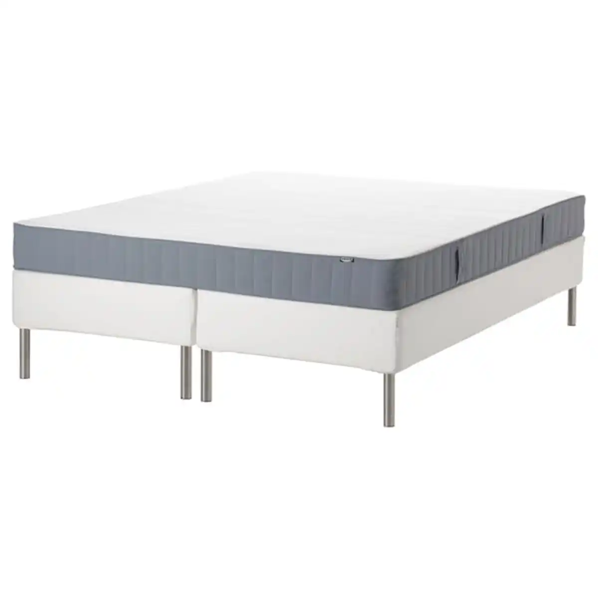 Bild 1 von ESPEVÄR/VESTMARKA Boxbett, weiß/fest hellblau 160x200 cm