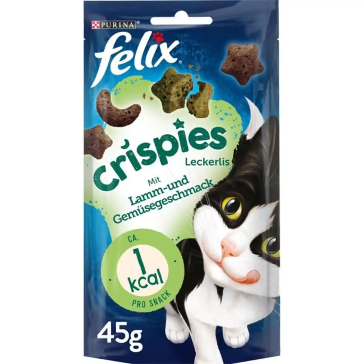 Bild 1 von FELIX Crispies Katzensnack Lamm- und Gemüsegeschmack 4x45g