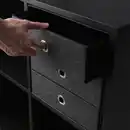 Bild 3 von BLÄDDRA Minikommode mit 3 Schubladen, grau 33x38 cm