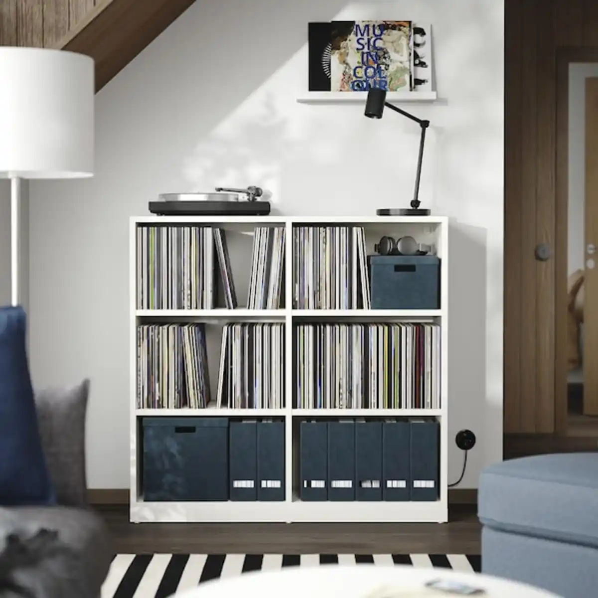 Bild 2 von TONSTAD Regal, elfenbeinweiß 120x37x116 cm