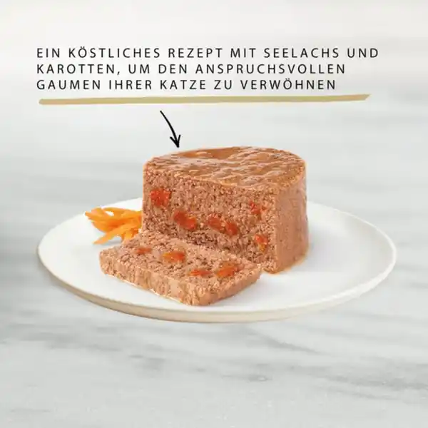 Bild 2 von GOURMET Gold Feine Pastete mit Gemüse, Seelachs und Karotten 12x85g