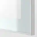 Bild 3 von BESTÅ Regal mit Glastüren, weiß Glassvik/weiß/hellgrün Klarglas 120x42x38 cm