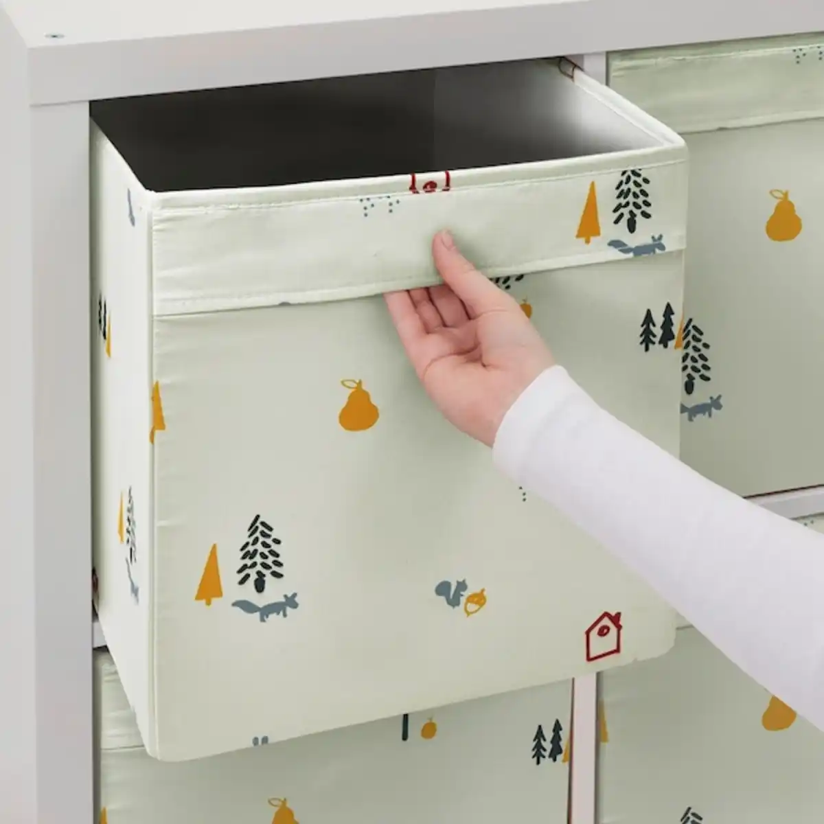 Bild 3 von REGNBROMS Fach, Waldtiermuster/bunt 33x38x33 cm