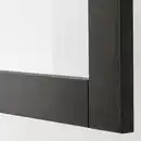 Bild 2 von BESTÅ Regal mit Glastür, schwarzbraun/Sindvik Klarglas sbr 60x22x38 cm