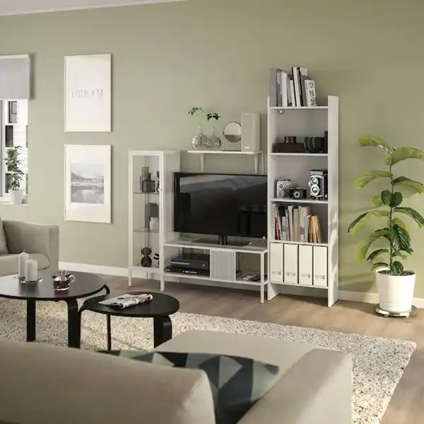 Bild 2 von BAGGEBO TV-Möbel, Kombination, Metall/weiß 174x35x160 cm