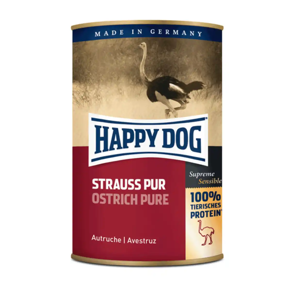 Bild 1 von Happy Dog Strauß Pur 6x400g 5+1 gratis
