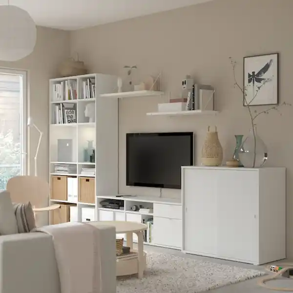 Bild 2 von VIHALS TV-Kombination, weiß 337x47x200 cm