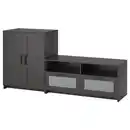 Bild 1 von BRIMNES TV-Möbel, Kombination, schwarz 200x41x95 cm