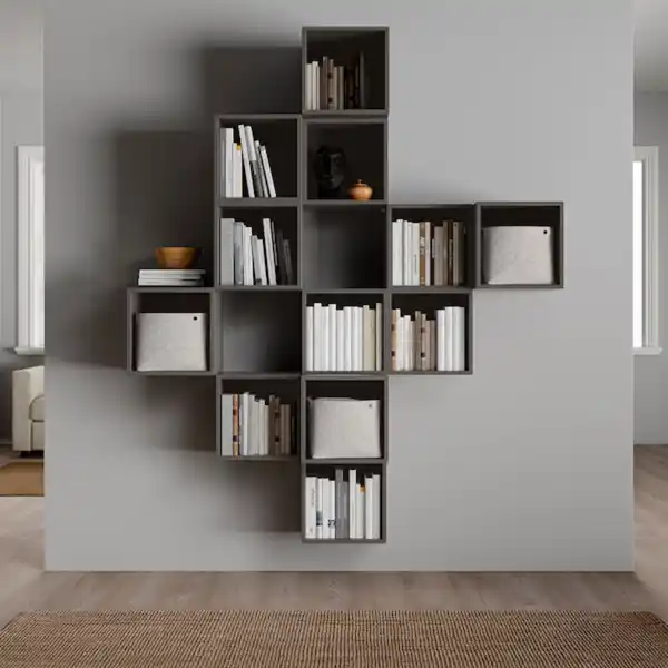 Bild 2 von EKET Schrankkombination für Wandmontage, dunkelgrau 175x35x210 cm