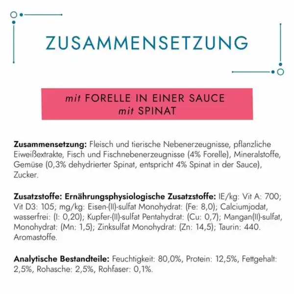 Bild 3 von GOURMET Perle Erlesene Streifen in Sauce mit Forelle und Spinat 26x85g