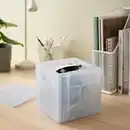 Bild 2 von PANSARTAX Box mit Deckel, transparent graublau 16.5x16.5x16.5 cm