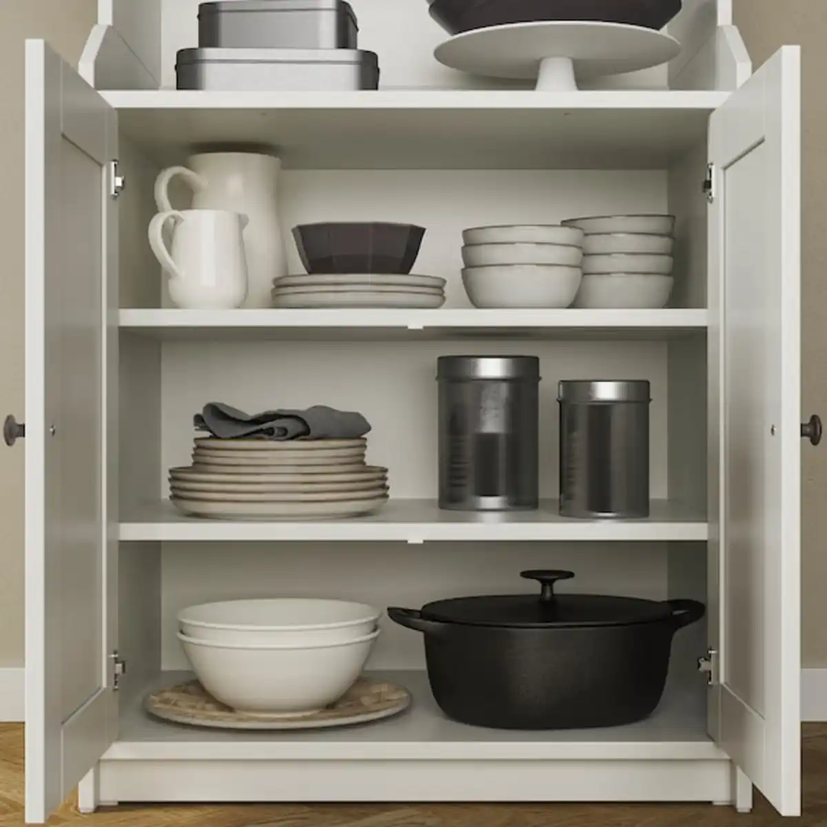 Bild 4 von HAUGA Aufbewahrungskombi, weiß 210x46x199 cm