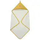 Bild 1 von GRÖNFINK Babybadetuch mit Kapuze, gelb 80x80 cm