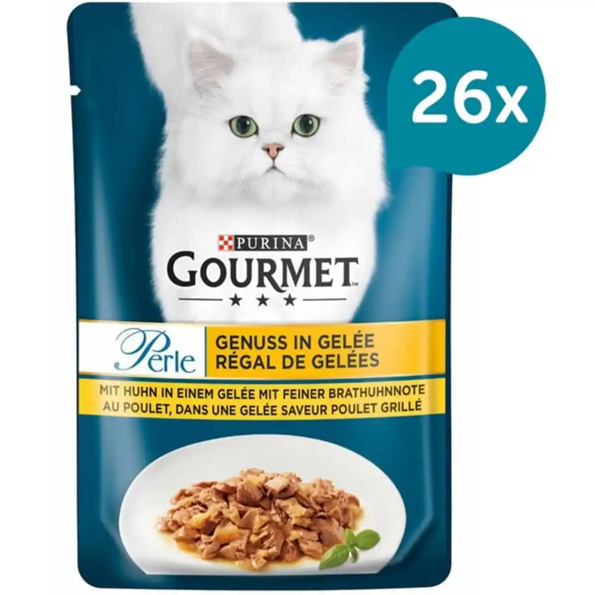Bild 1 von GOURMET Perle Genuss in Gelee mit Huhn 26x85g