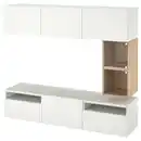 Bild 1 von BESTÅ / EKET TV-Bank, weiß/Lappviken weiß 180x42x166 cm