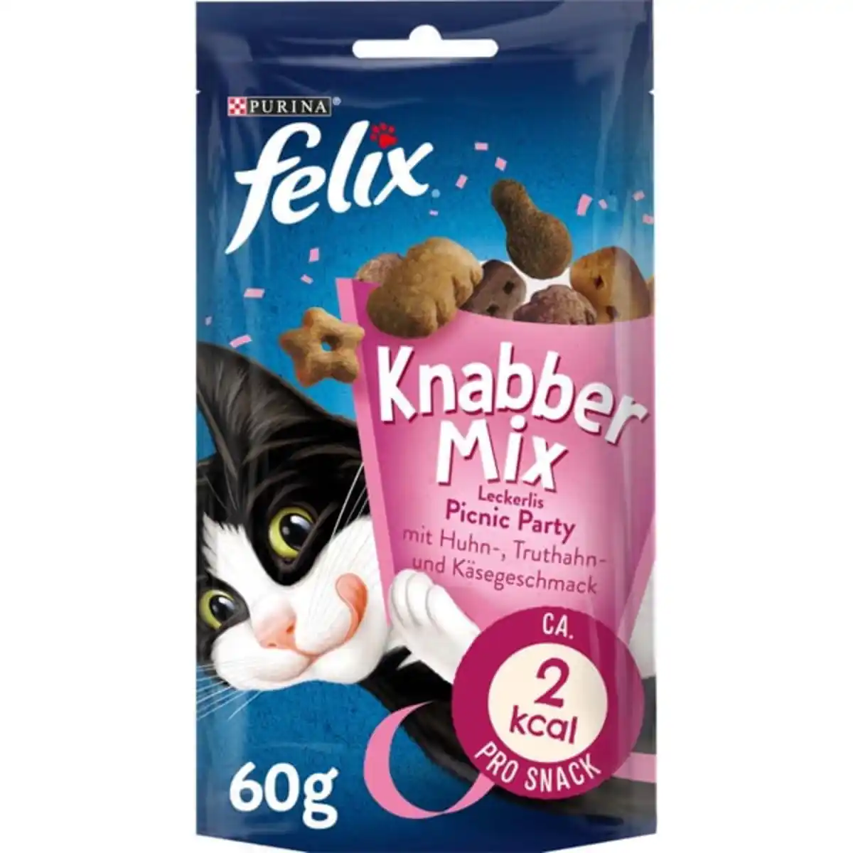 Bild 1 von FELIX KnabberMix Picnic Party Katzensnack bunter Mix 4x60g
