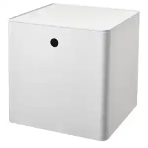 KUGGIS Box mit Deckel, weiß 32x32x32 cm