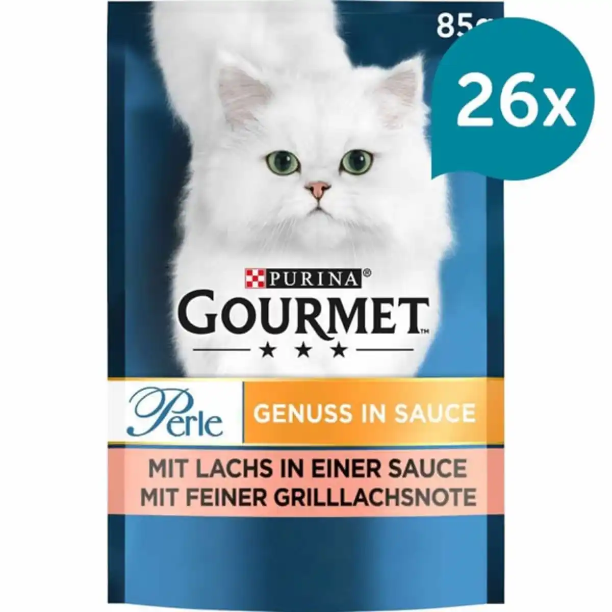 Bild 1 von GOURMET Perle Genuss in Sauce mit Lachs 26x85g